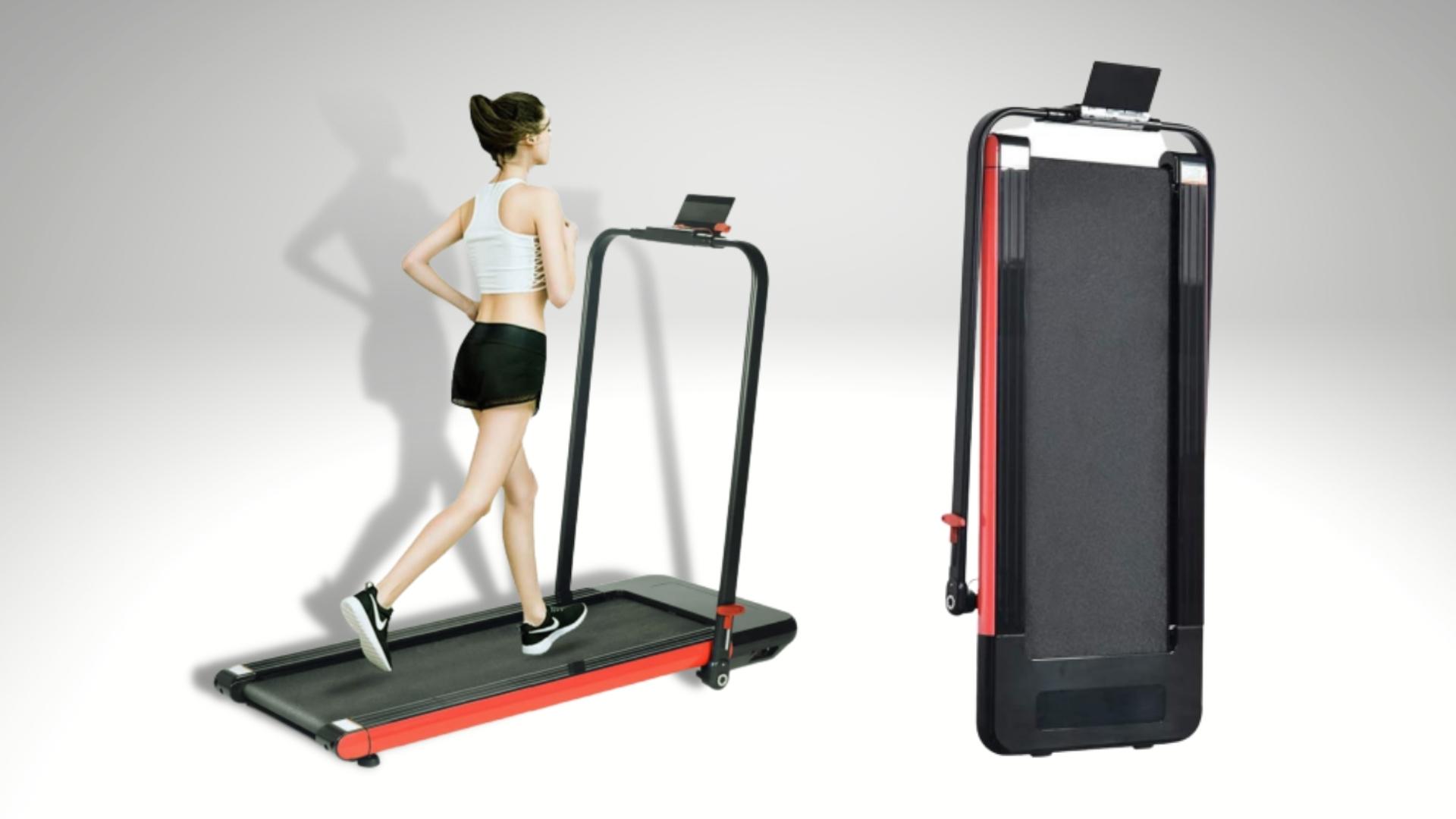 Folding Manual Mini Treadmill Running Walking Jogging Machine Exercise Fitness 