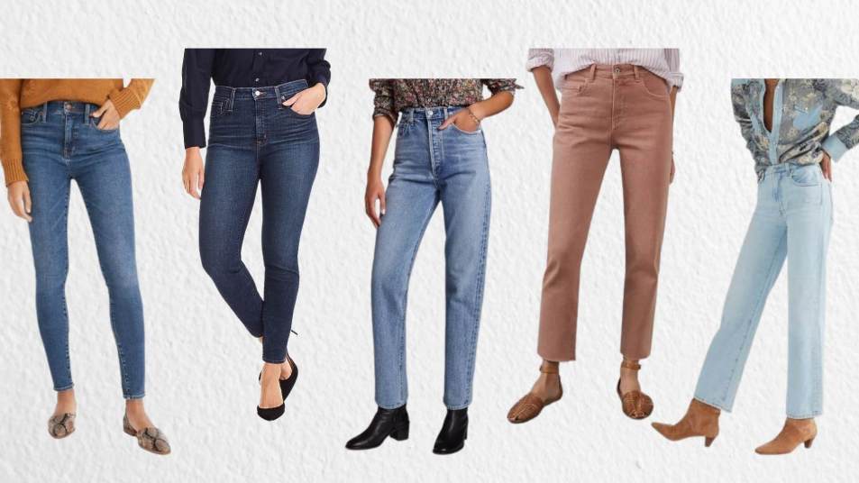 Ladies Look Skinny Fit Petite Jeans Pants Trousers Ankle Length Denim Beige 