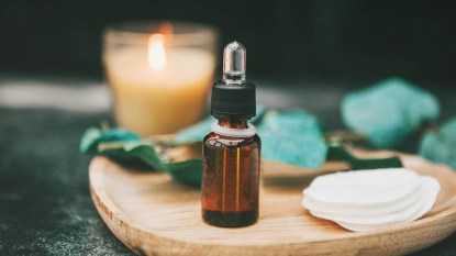 bottle of essential oil