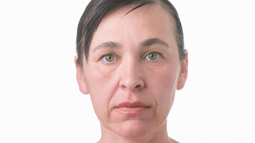 An older woman with hooded eyes that look quite droopy