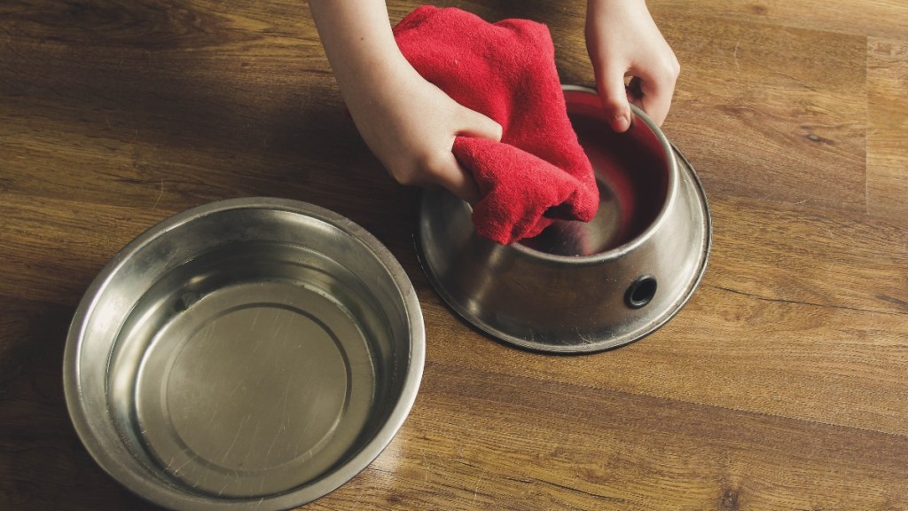 Cleaning pet bowls