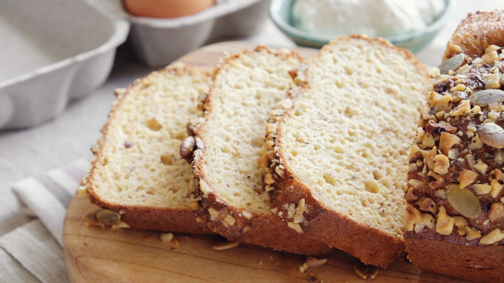 Sliced bread made with a recipe as a part of a sugar detox