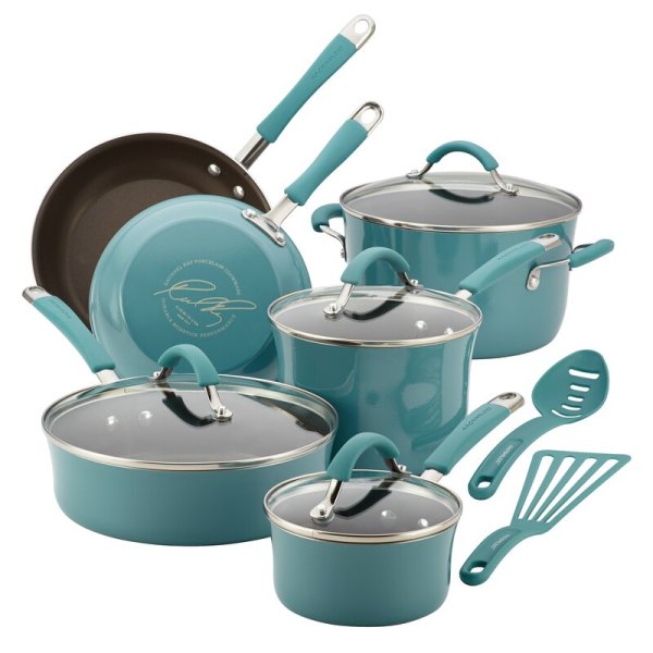 RachaelRay12-PieceCucinaNonstickPotsAndPansCookwareSet