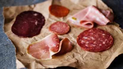 pepperoni, ham, and other charcuterie meats