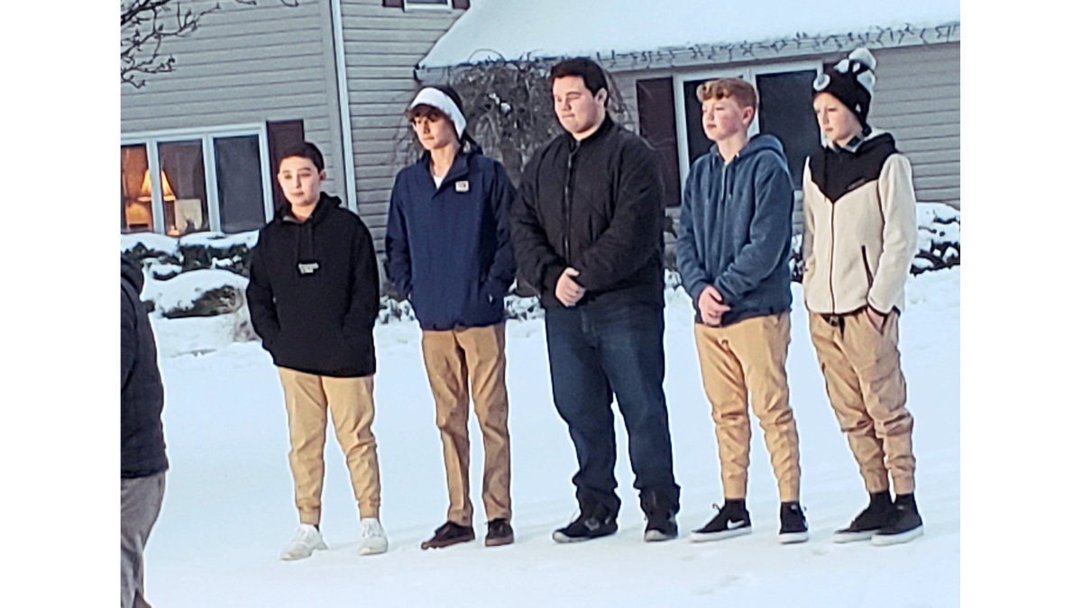 The 5 teens who rescued kids from icy pond L-R: Tyler, Ryan, Kieran, Drew, and Joseph