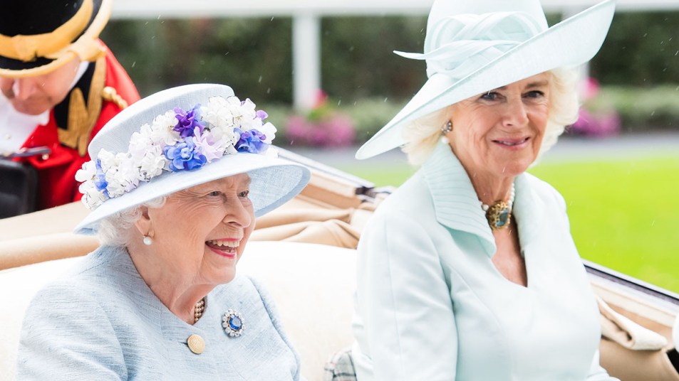 Queen Elizabeth and Princess Camilla in the spring