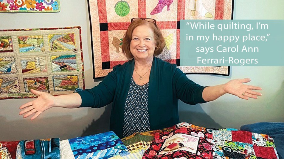 Carol Ann Rodgers benefits of quilting