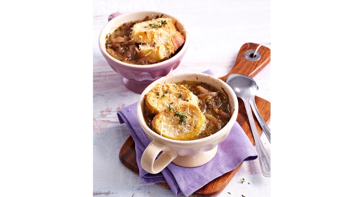 French Onion Soup in cups