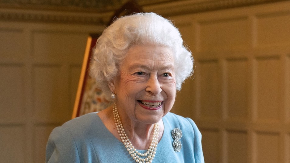 Queen Elizabeth in blue, from 2022