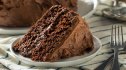 slice of chocolate mayonnaise cake