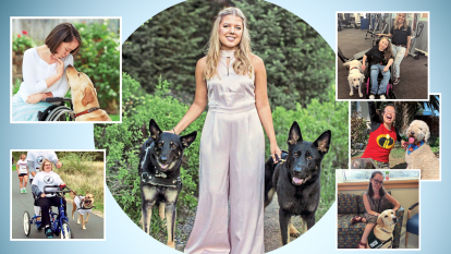 Tabitha Belle and those she helped pair with service dogs