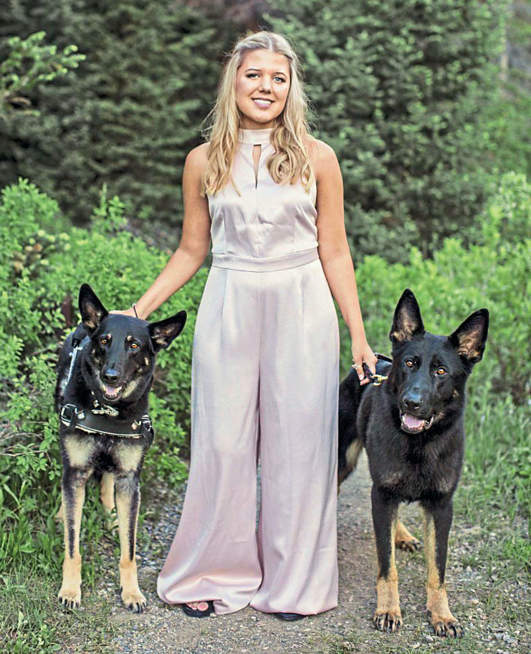 Founder Tabitha Bell with Nox and Sonny