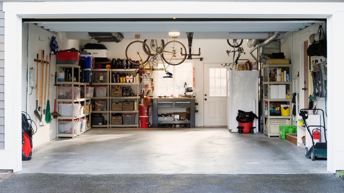 An organized garage