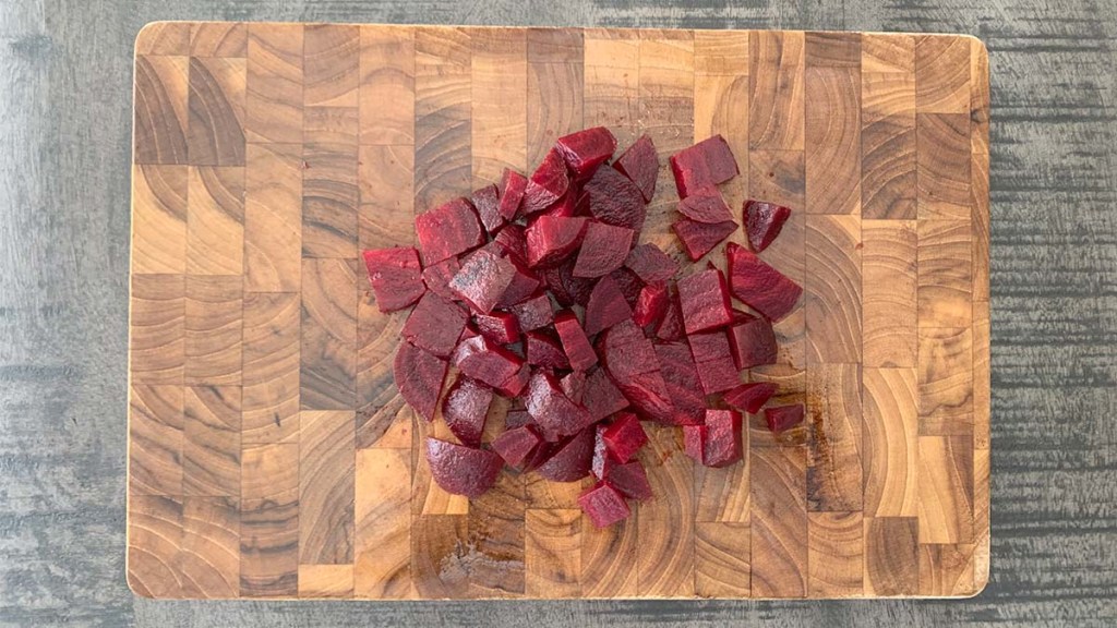 Regular Wooden Cutting Board (right after chopping beets)