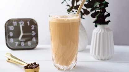A large glass of proffee to help speed weight loss