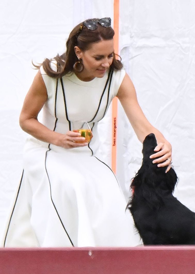 Catherine Duchess of Cambridge and dog