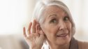 Woman trying to hear