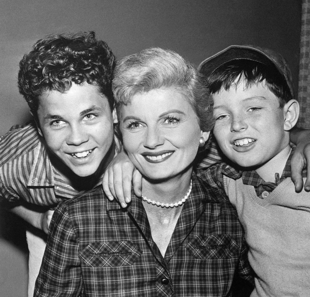 Tony Dow, Barbara Billingsley, and Jerry Mathers star together on the situation comedy Leave It to Beaver: TV Moms