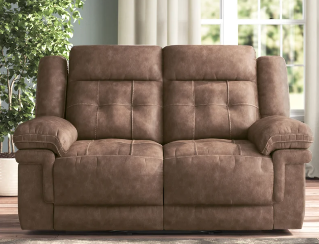 Elida 66.5'' Upholstered Reclining Loveseat
