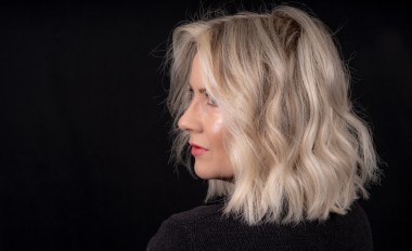 Woman With Blonde Mid Length Lob Hairstyle