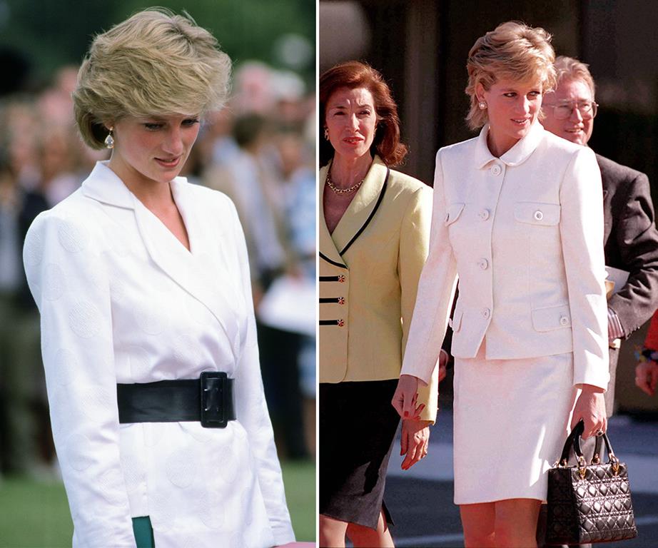Princess Diana's white blazers