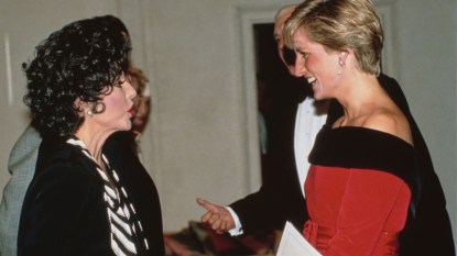 Princess Diana and Joan Collins