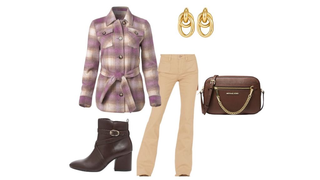 fall layering outfit for women