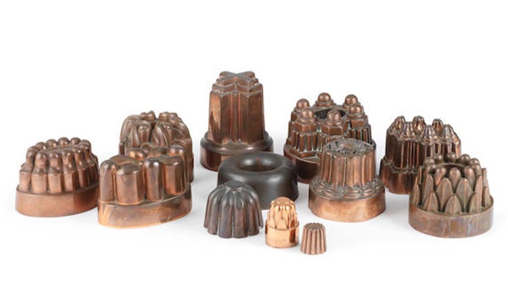 Benham and Froud copper dessert molds
