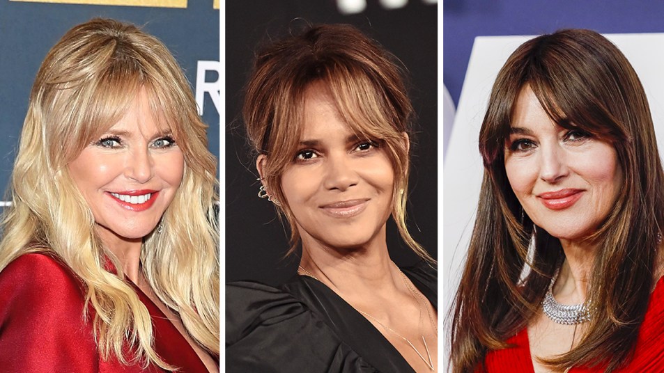 Celebrities with curtain bangs