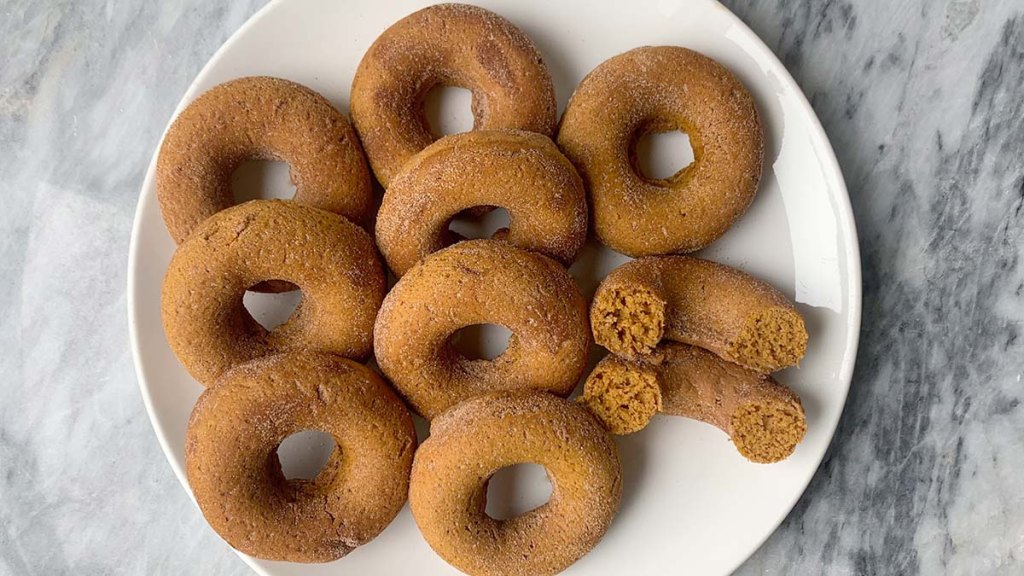 My test of pumpkin donuts