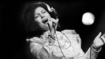 Loretta Lynn onstage in '70s