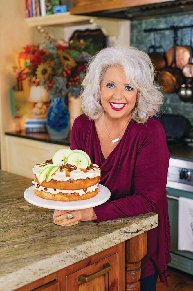 Paula Deen showcasing the 