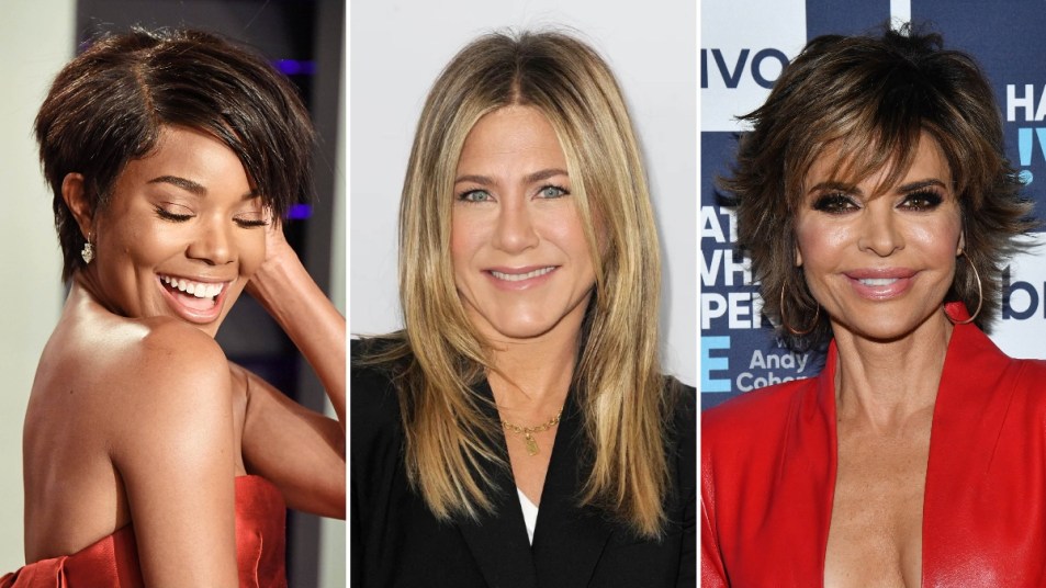 Celebrities with layered haircuts