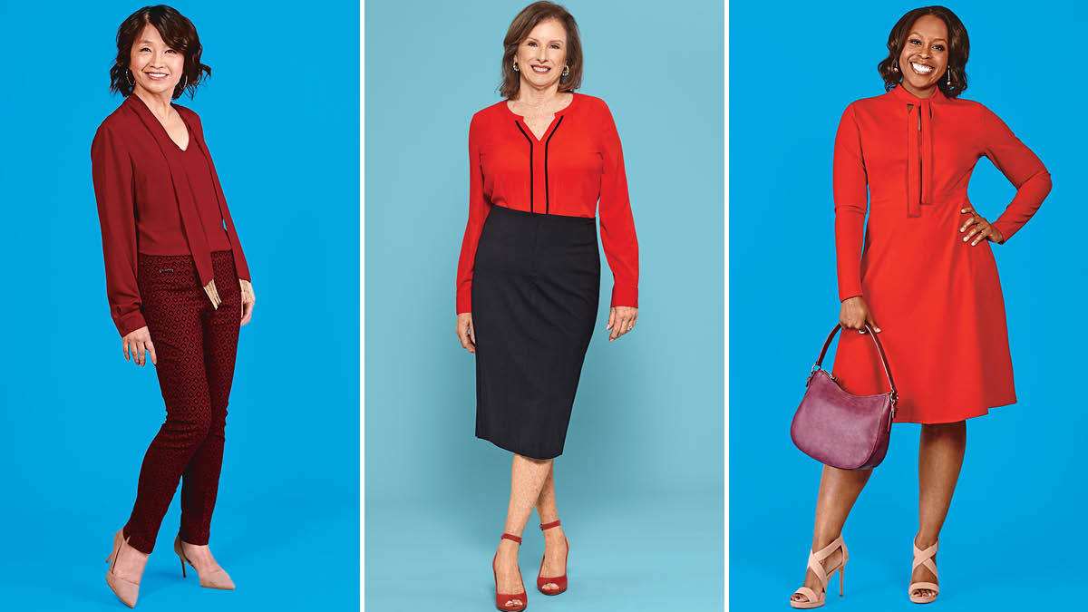 3 women posing for the camera after learning how to pose for pictures