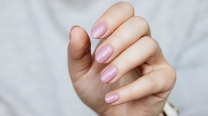 Dip powder nails manicure