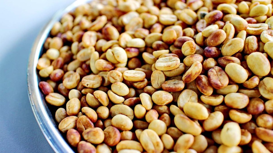 Honey processed coffee beans