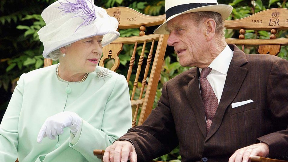 Prince Philip and the Queen sitting together