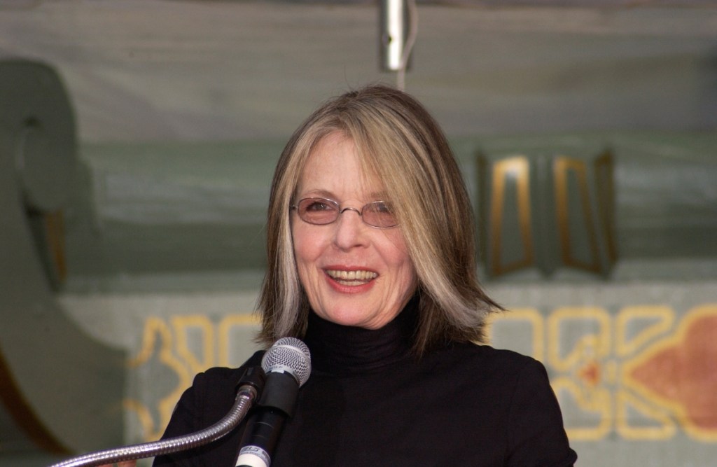 Actress DIANE KEATON at hand & footprint ceremony at the Grauman's Chinese Theatre, Hollywood
