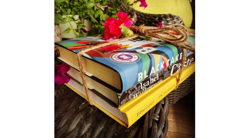 A stack of books from Ida's Bookshop