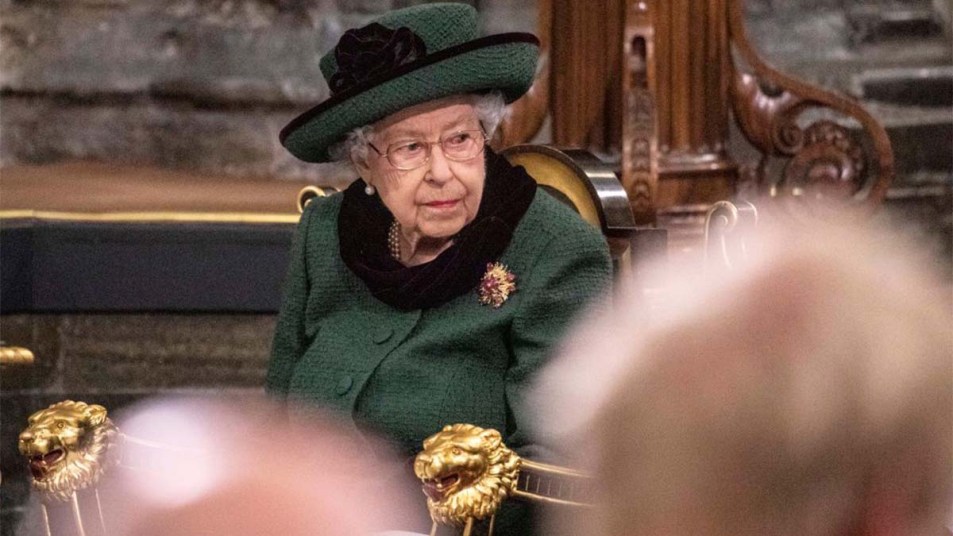 Queen Elizabeth at Prince Philip's memorial service