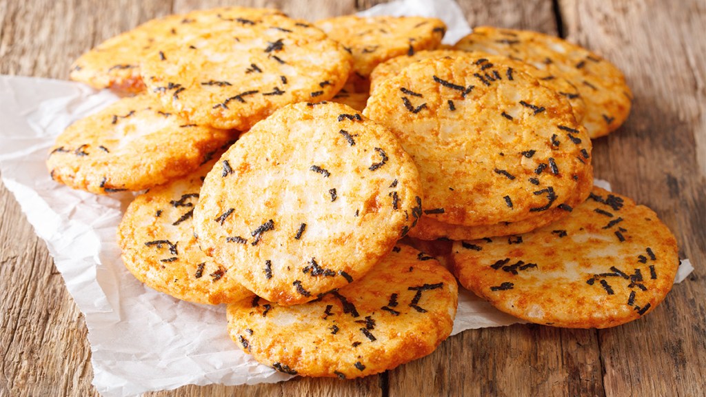 Savory seaweed sesame cookies as part of a roundup of cookie recipes