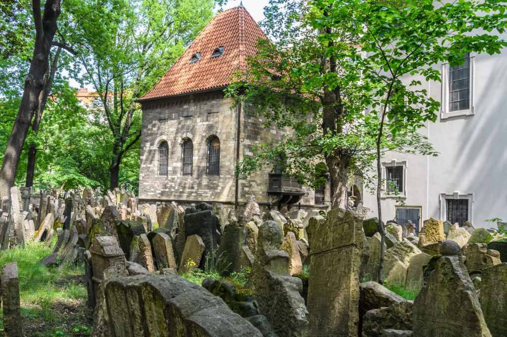 Tombs,In,The,Jewish,Cemetery,In,Prague,,Czech,Republic