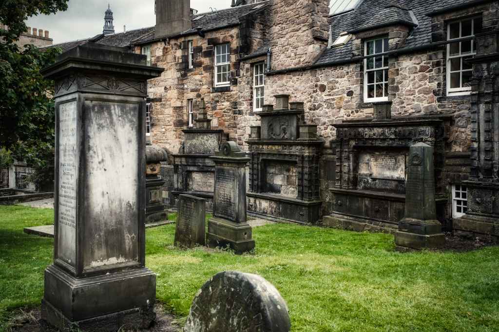 Edinburgh,scotland,-,August,14,2019,:,The,Greyfriars,Kirkyard,Cemetery,In