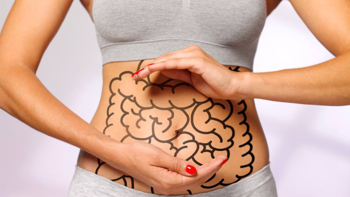 IBS illustration on stomach