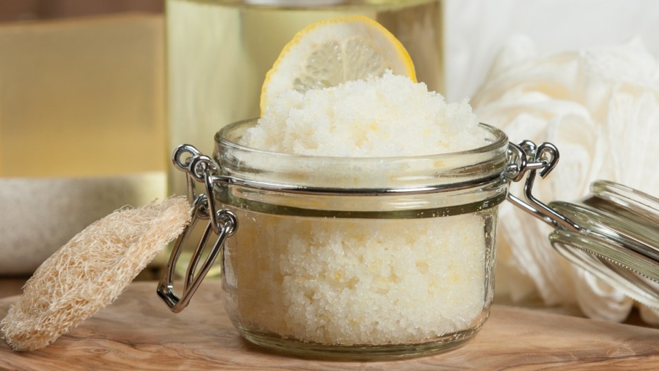 Handmade Lemon Scrub With Coconut Oil. Toiletries, Spa Set