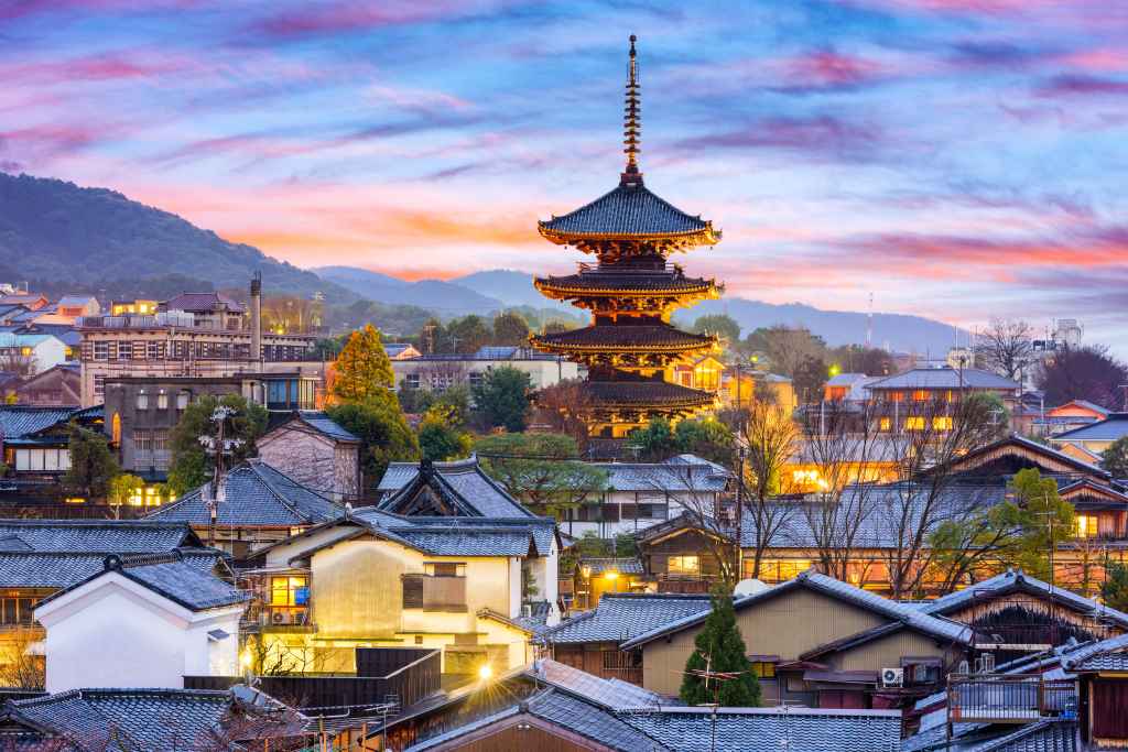 Kyoto,,Japan,Cityscape,In,Higashiyama,Historic,District.