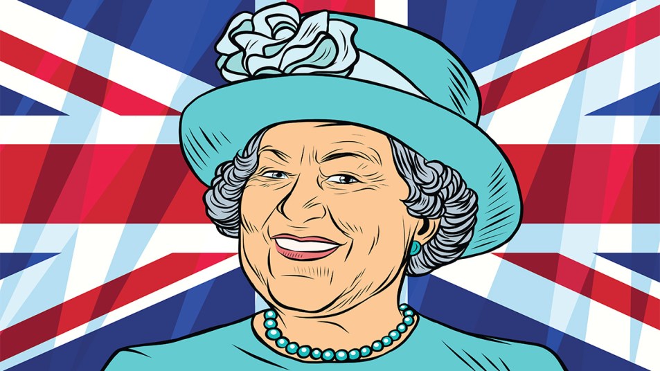 An illustration of Queen Elizabeth