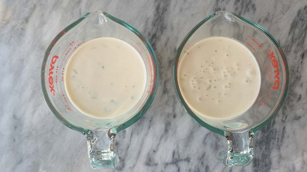 Both buttermilk salad dressings