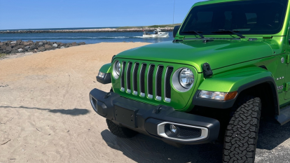 bright green jeep wrangler turo rental