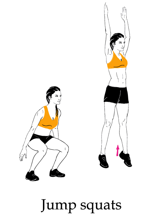 Sports,Silhouettes.,Workout,,Girl,In,Black,Shorts,And,A,Orange